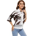 Palm Tree Design-01 (1) Women s Quarter Sleeve Pocket Shirt View2