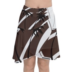 Palm Tree Design-01 (1) Chiffon Wrap Front Skirt by thenyshirt