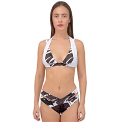 Palm Tree Design-01 (1) Double Strap Halter Bikini Set by thenyshirt