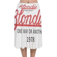 Blondie One Way Or Another 1978-01 Velvet Flared Midi Skirt by thenyshirt