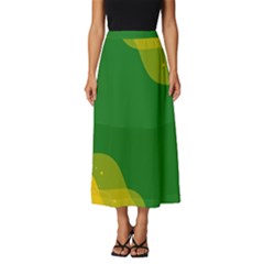 Background Pattern Texture Design Classic Midi Chiffon Skirt