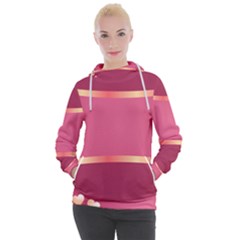 Heart Valentine Love Pink Red Women s Hooded Pullover by Ravend