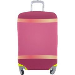 Heart Valentine Love Pink Red Luggage Cover (large) by Ravend