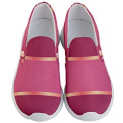 Heart Valentine Love Pink Red Men s Lightweight Slip Ons by Ravend