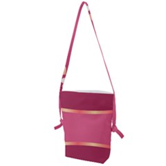 Heart Valentine Love Pink Red Folding Shoulder Bag by Ravend