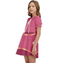 Heart Valentine Love Pink Red Kids  Sweet Collar Dress View3