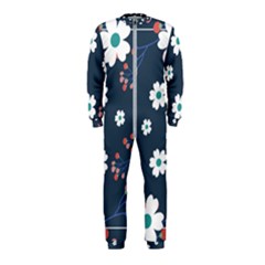 Floral Digital Background Onepiece Jumpsuit (kids) by Ravend