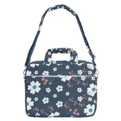 Floral Digital Background Macbook Pro 16  Shoulder Laptop Bag by Ravend