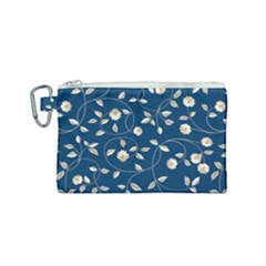 Flora Flower Flowers Nature Abstract Wallpaper Design Canvas Cosmetic Bag (small) by Ravend