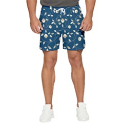 Flora Flower Flowers Nature Abstract Wallpaper Design Men s Runner Shorts by Ravend