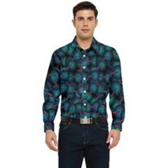 Background Abstract Textile Design Men s Long Sleeve  Shirt