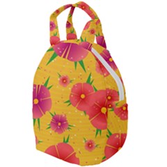 Background Flowers Floral Pattern Travel Backpacks by Ravend