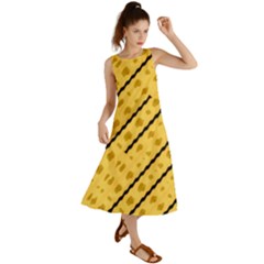 Background Yellow Background Summer Maxi Dress by Ravend