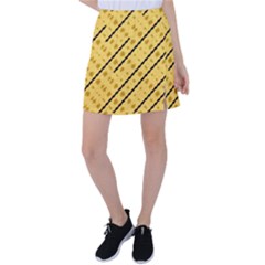 Background Yellow Background Tennis Skirt by Ravend