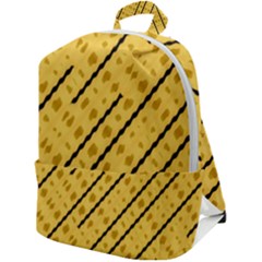 Background Yellow Background Zip Up Backpack by Ravend