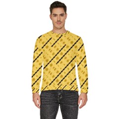 Background Yellow Background Men s Fleece Sweatshirt