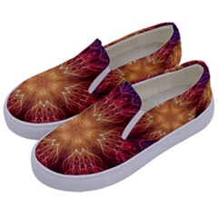 Fractal Abstract Artistic Kids  Canvas Slip Ons by Ravend