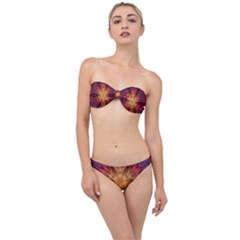 Fractal Abstract Artistic Classic Bandeau Bikini Set