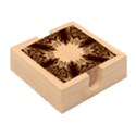 Fractal Abstract Artistic Bamboo Coaster Set View2