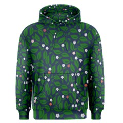 Leaves Flowers Green Background Nature Men s Core Hoodie by Ravend