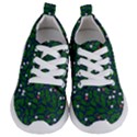 Leaves Flowers Green Background Nature Kids  Lightweight Sports Shoes View1