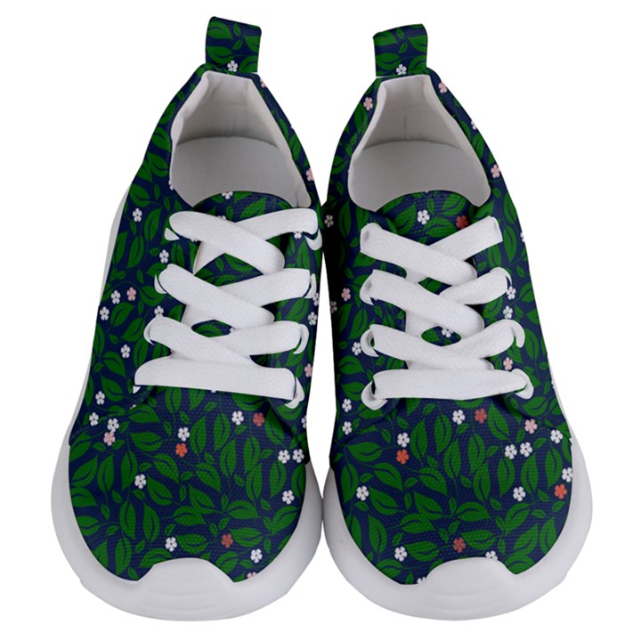 Leaves Flowers Green Background Nature Kids  Lightweight Sports Shoes