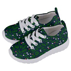 Leaves Flowers Green Background Nature Kids  Lightweight Sports Shoes by Ravend