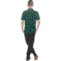 Leaves Flowers Green Background Nature Men s Polo Tee View2