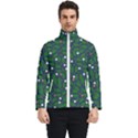 Leaves Flowers Green Background Nature Men s Bomber Jacket View1