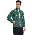 Leaves Flowers Green Background Nature Men s Bomber Jacket View2