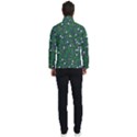 Leaves Flowers Green Background Nature Men s Bomber Jacket View4