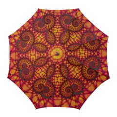 Abstract Art Pattern Fractal Design Golf Umbrellas by Ravend