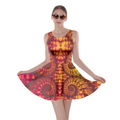 Abstract Art Pattern Fractal Design Skater Dress by Ravend