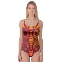 Abstract Art Pattern Fractal Design Camisole Leotard  by Ravend