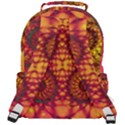 Abstract Art Pattern Fractal Design Rounded Multi Pocket Backpack View3