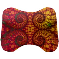 Abstract Art Pattern Fractal Design Head Support Cushion by Ravend