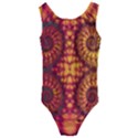 Abstract Art Pattern Fractal Design Kids  Cut-Out Back One Piece Swimsuit View1