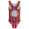 Abstract Art Pattern Fractal Design Kids  Cut-Out Back One Piece Swimsuit View2