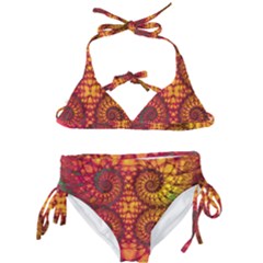 Abstract Art Pattern Fractal Design Kids  Classic Bikini Set by Ravend