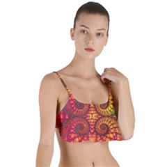 Abstract Art Pattern Fractal Design Layered Top Bikini Top  by Ravend