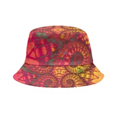 Abstract Art Pattern Fractal Design Inside Out Bucket Hat by Ravend