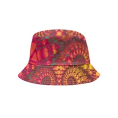 Abstract Art Pattern Fractal Design Inside Out Bucket Hat (kids) by Ravend