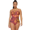 Abstract Art Pattern Fractal Design Retro Full Coverage Swimsuit View1