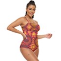 Abstract Art Pattern Fractal Design Retro Full Coverage Swimsuit View3