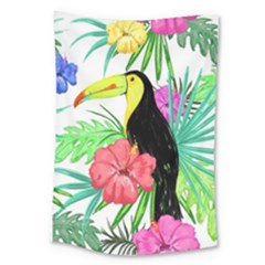 Sheets Tropical Nature Green Plant Large Tapestry by Ravend