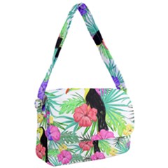 Sheets Tropical Nature Green Plant Courier Bag by Ravend