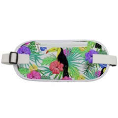 Sheets Tropical Nature Green Plant Rounded Waist Pouch by Ravend