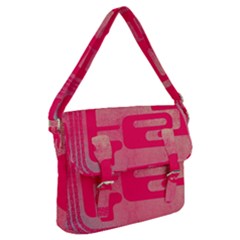 Pink Background Grunge Texture Buckle Messenger Bag by Ravend