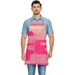 Pink Background Grunge Texture Kitchen Apron by Ravend