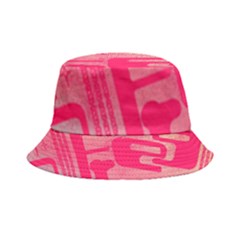 Pink Background Grunge Texture Inside Out Bucket Hat by Ravend